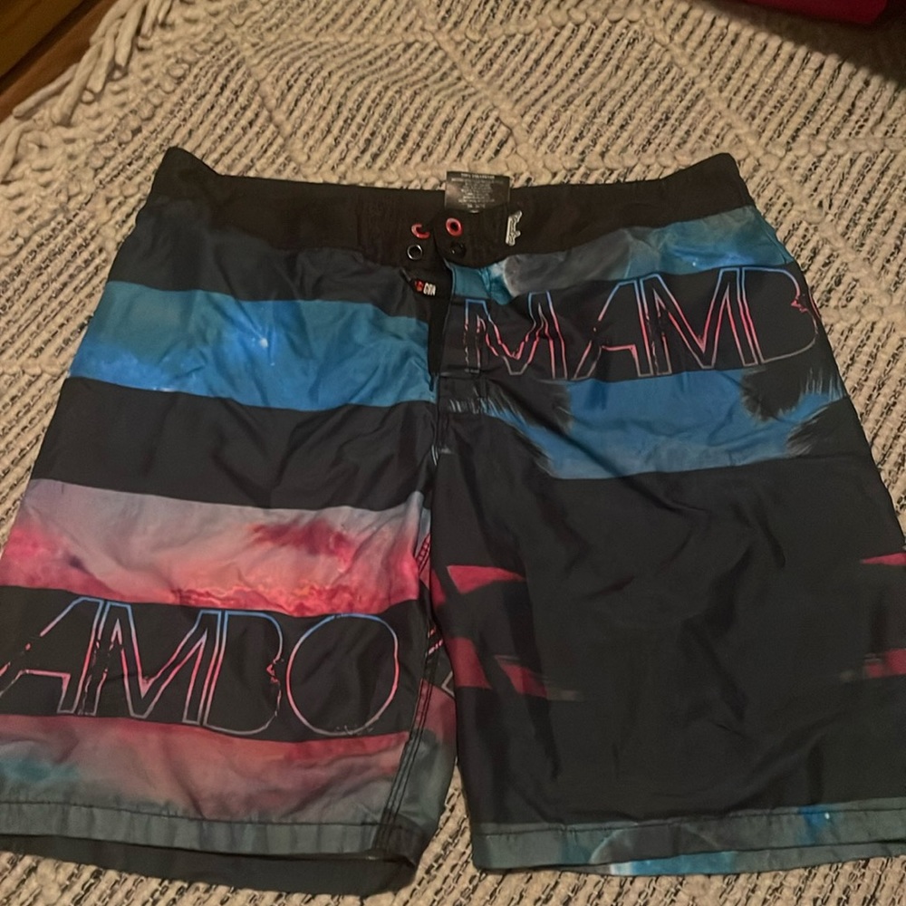 Men’s mambo, Australia, swimming trunks, size large
